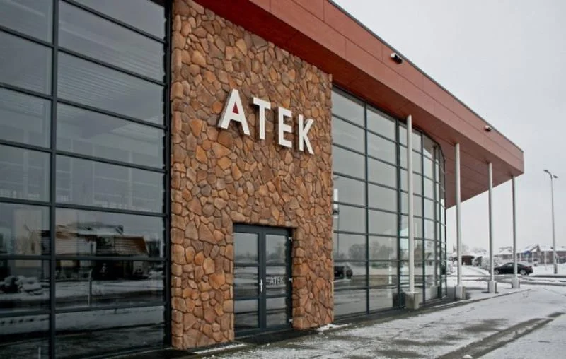 Dekoratif kültür taş dış cephe kombinesi modern mimari